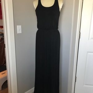 Black sleeveless maxi dress, size Small